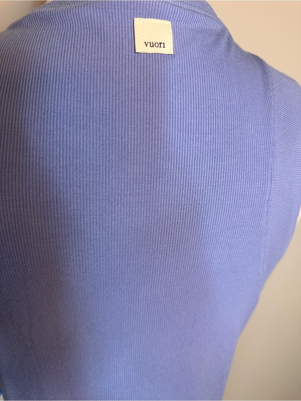 NWT sz M Vuori Pose Modern dress maxi in bluebell modal blend sleeveless - Picture 7 of 12